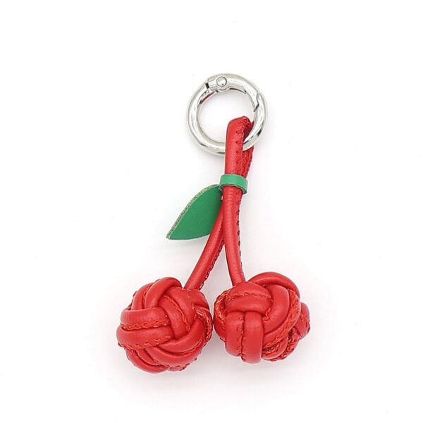 Wholesale Exquisite PU cherry shoe hanging ball pendant keychain bag charm