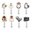 Wholesale Halloween Pumpkin Ghost Acrylic Easy Pull Buckle Easy Pull Doctor Nurse Gift Retractable Badge Scroll