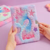 Wholesale Ocean Series Plush Notebook with Lock
