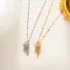 Wholesale PVD Coated Real Gold Plated 18K Gold Sunflower Stainless Steel Cute Waterproof Non Tarnish Titanium Steel Pendant Necklace