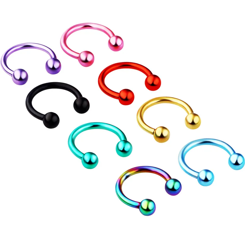 Wholesale 1 Piece Nose Rings & Studs Simple Style Geometric Stainless Steel