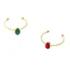Wholesale PVD Coated 18K Gold Real Gold Plated Water Droplets 304 Stainless Steel Fashion Waterproof Non Tarnish