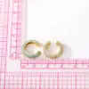 Wholesale 1 Piece Simple Style C Shape Plating Inlay Copper Zircon Gold Plated Ear Clips