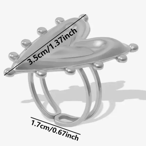 Ion Plating (IP) Real Gold Plated 18K Gold Geometric 304 Stainless Steel Casual Simple Style Streetwear Waterproof Non Tarnish Open Rings