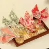 Elegant Handmade Romantic Leaf Flower Butterfly 304 Stainless Steel Bandana 18K Gold Plated Silk f Cord DIY Jewelry Aessories In Bulk
