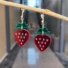 Wholesale Cross-border European and American Acrylic Fruit Creative Earrings Carrot Strawberry Pineapple Summer Cute Holiday Earrings