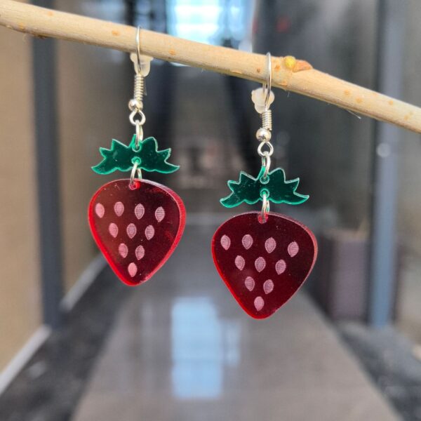 Wholesale Cross-border European and American Acrylic Fruit Creative Earrings Carrot Strawberry Pineapple Summer Cute Holiday Earrings