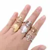 Water Plating 18K Gold Plated Geometric 201 Stainless Steel Simple Style Open Ring