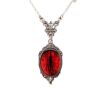 oly-cadc737dc12d73fe91c08a22845b1463 Wholesale gothic blood cat's eye charm necklace vampire relief retro choke factory direct sales