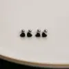 1 Pair Simple Style Flower Enamel Plating Stainless Steel K Gold Plated Ear Studs