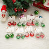 Wholesale Christmas Sequin Snowflake Resin Star Light Ball Earrings
