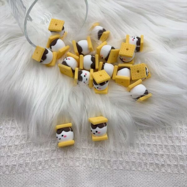 Wholesale silicone creative beads dessert series silicone beads