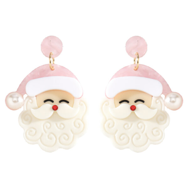 Wholesale Cute cartoon character round bead earrings