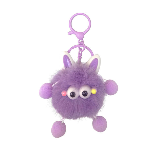 oly-cb0b92745c556f4c453d8b0a0538246a Wholesale Imitation mink fur ear elf plush cartoon pendant Mao Mao cute cartoon fur ball couple girlfriends gift keychain