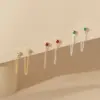 Wholesale PVD Coated 14K Gold Rose Gold Real Gold Plated Geometric Stainless Steel Simple Style Waterproof Non Tarnish Drop Earrings