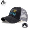 Wholesale Cross-border AliExpress Amazon ebay new letters embroidered horizontal cross net cap baseball cap sun hat B995