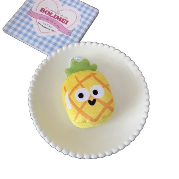 Wholesale Fun Cartoon Fabric Vegetable and Fruit Keychain, Cute Food Toy Bag Pendant, Couple Bestie Gift Accessories