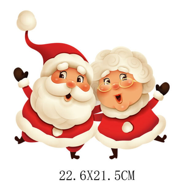 Wholesale Santa Claus sleigh heat transfer