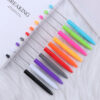 Wholesale New DIY Beaded Pen Macaron Color Long Large Capacity Refill Ballpoint Pen Printable Logo