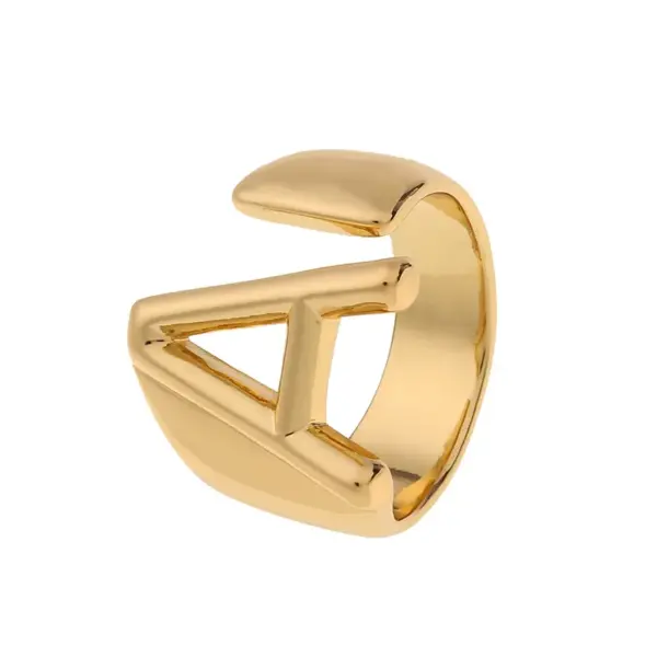 Fashion New Style Copper 26 English Letter Ring