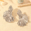Wholesale Glossy Earrings Punk Style Ginkgo Leaf Earrings Earrings European and American Trendy Earrings Accessible Luxury High-End Earrings Earrings