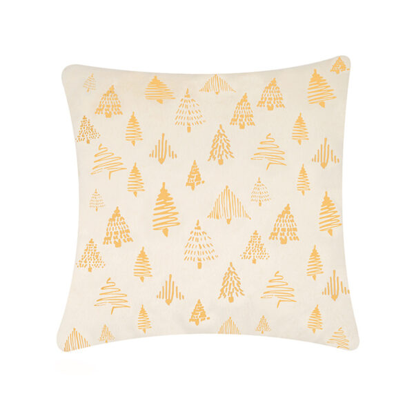 Wholesale Christmas tree gold-stamped double-sided pillowcase