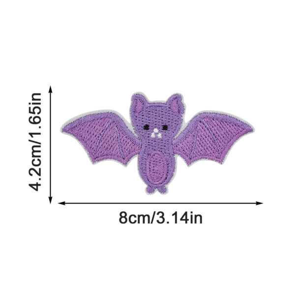 Wholesale New Halloween Embroidered Cloth Patch Pumpkin Bat Hot Melt Adhesive Patch Patch Holiday Dress Cloth Patch Ghost Cloth Patch