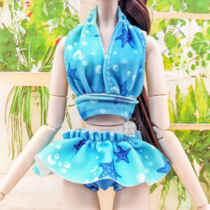 Ocean blue scarf swimsuit / 30
