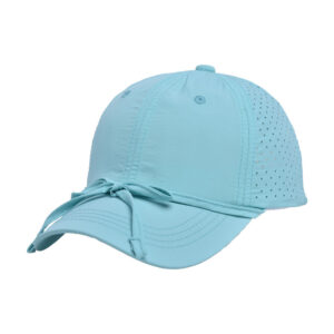 Sky Blue-Children's Bow Quick-drying Mesh Cap / free size -50-54cm