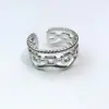 Wholesale Heart Shape Titanium Steel Simple Style Open Rings Rings