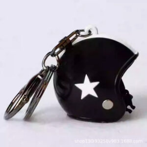 Black hat white star / With black lobster clasp