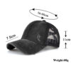 oly-cb9154f6a7f7076ab499f825cdc60ad8 Wholesale Washed distressed light version cross elastic nytail baseball cap B737
