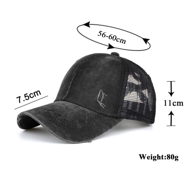 oly-cb9154f6a7f7076ab499f825cdc60ad8 Wholesale Washed distressed light version cross elastic nytail baseball cap B737