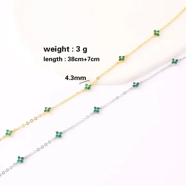 Wholesale Casual Sweet Geometric Copper Zircon Necklace In Bulk