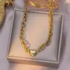 Wholesale Jewelry Casual Elegant Simple Style Heart Shape 304 Stainless Steel Plating Jewelry Set Cable Chain