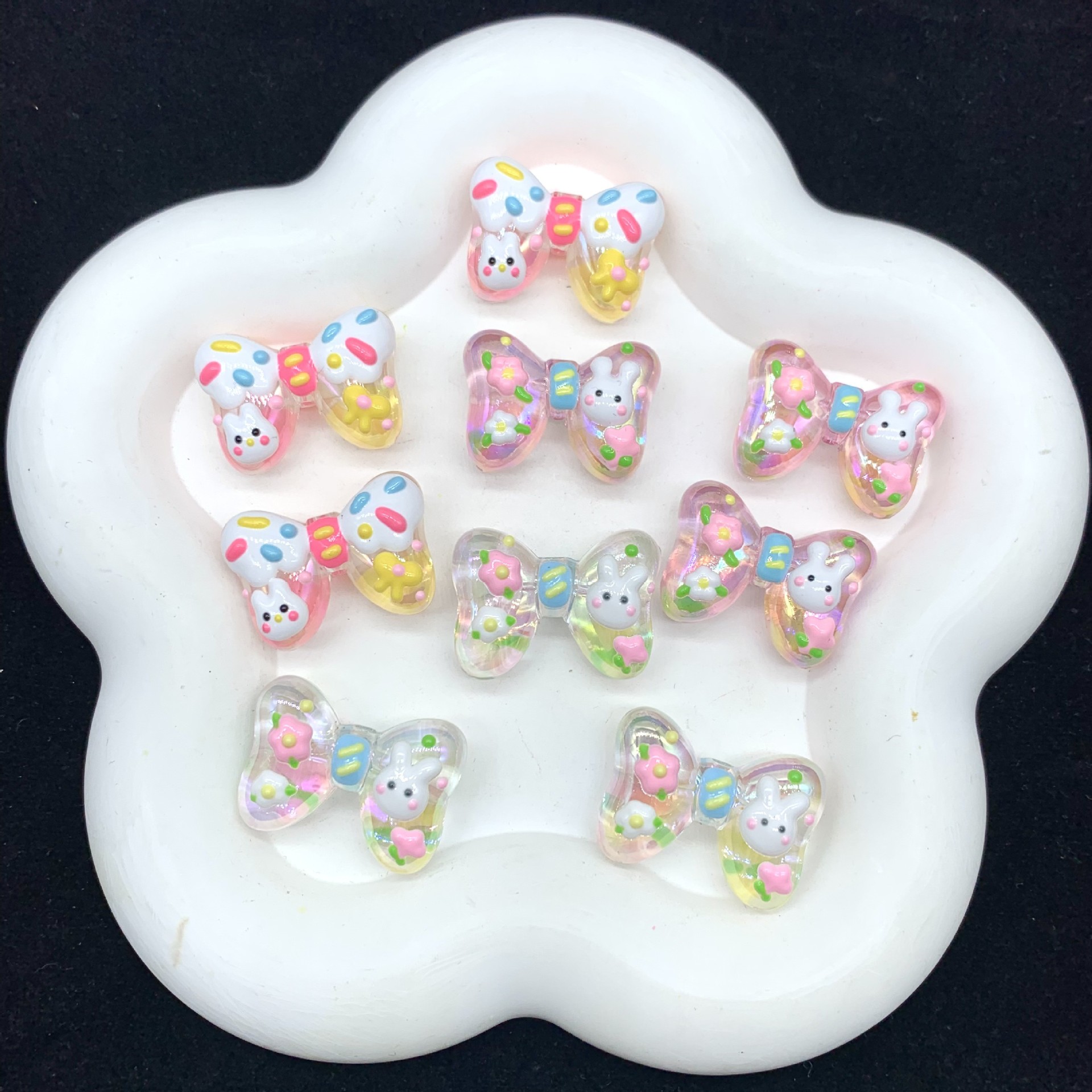 Wholesale Little rabbit ugly fish bow bead
