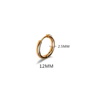2.5 * 12mm Gold (One)