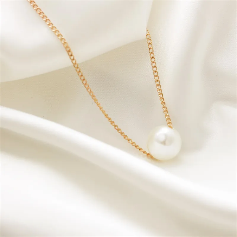 Wholesale Korean Style Geometric Star Pearl Alloy Pendant Necklaces Wholesale