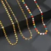 201 Stainless Steel Geometric PVD Coated Stone-Free 18K Real Gold Plated Fashion Waterproof Non Tarnish Plating Necklace