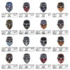 Wholesale Sports Embroidered Fabric Patch American Football Mask Embroidered Patch