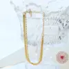 Wholesale PVD Coated Real Gold Plated 18K Gold Geometric 304 Stainless Steel Fashion Waterproof Non Tarnish 304 Stainless Steel Bracelets