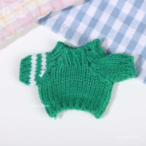 Rx130 sweater-green white sleeves