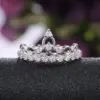 Wholesale Creative Fashion Copper Micro-encrusted Zircon Women's Crown Ring