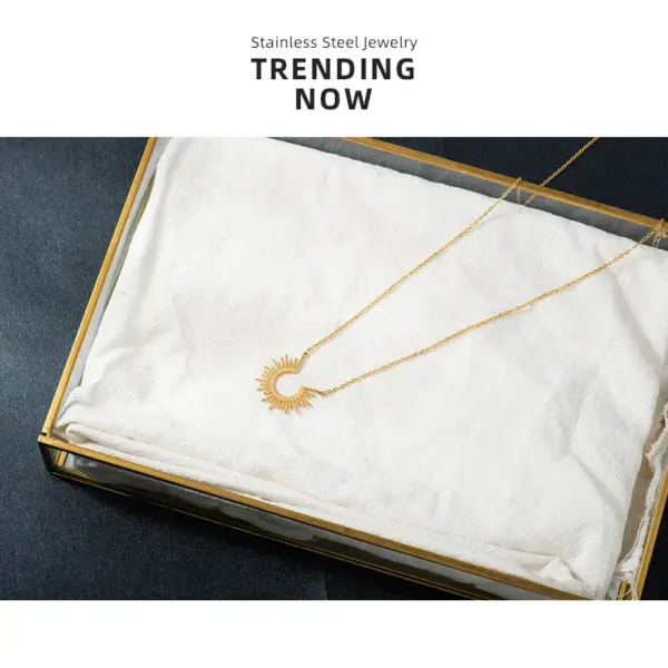 oly-cbb5f6a2df48d15149ea03199f86a7dc Wholesale PVD Coated 18K Gold Real Gold Plated Geometric 304 Stainless Steel Simple Style Waterproof Non Tarnish 304 Stainless Steel Necklace