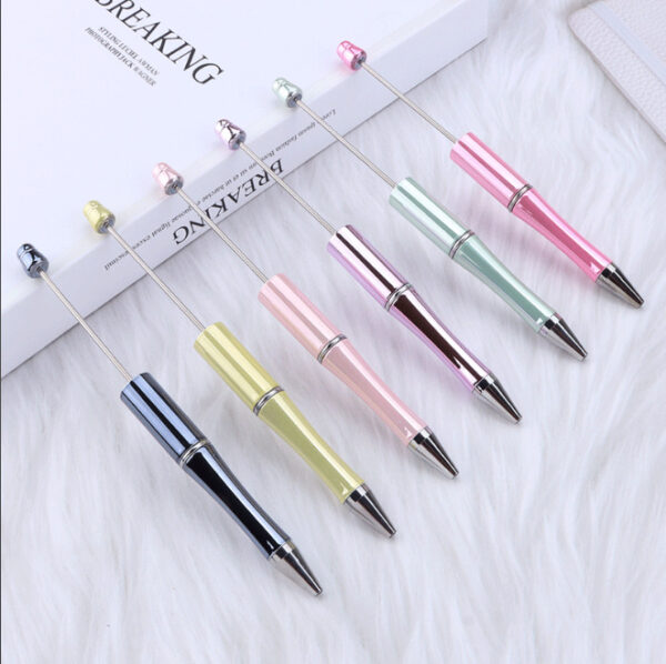 Wholesale UV Electroplating Beaded Pen Multicolor Rotary