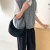 Wholesale Korean Style All-match Simple Suede Portable Dumpling Bag 2024 Autumn and Winter Women's Elegant Suede Underarm Crescent Bag