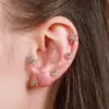 Wholesale Ear Cartilage Rings & Studs Sweet Star Brass Gem