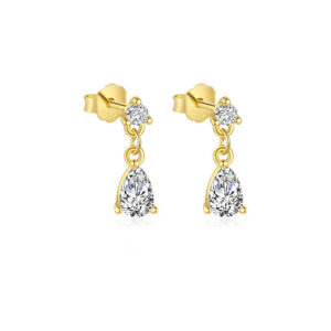E4823-gold/pair / 925 silver