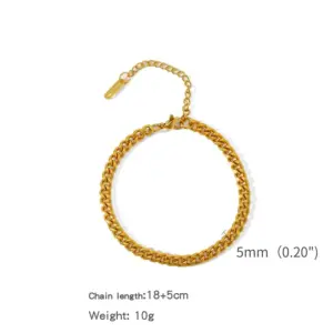 Zhslg12 (round Grinding Bracelet) / 18K Vacuum Vapor Plating