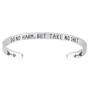 DO NOT HARM, but TAKE NO SHIT / 6mm Wide
